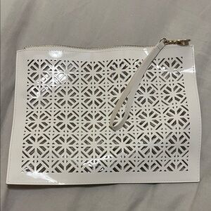 Tory Burch Laser-Cut Clutch Bag with sling